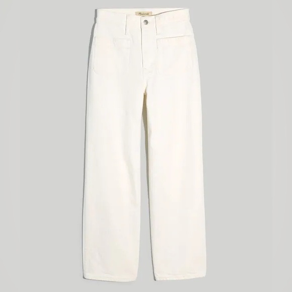 Madewell Denim - Madewell The Perfect Vintage Wide Leg Jean in Tile White Patch Pocket Edition